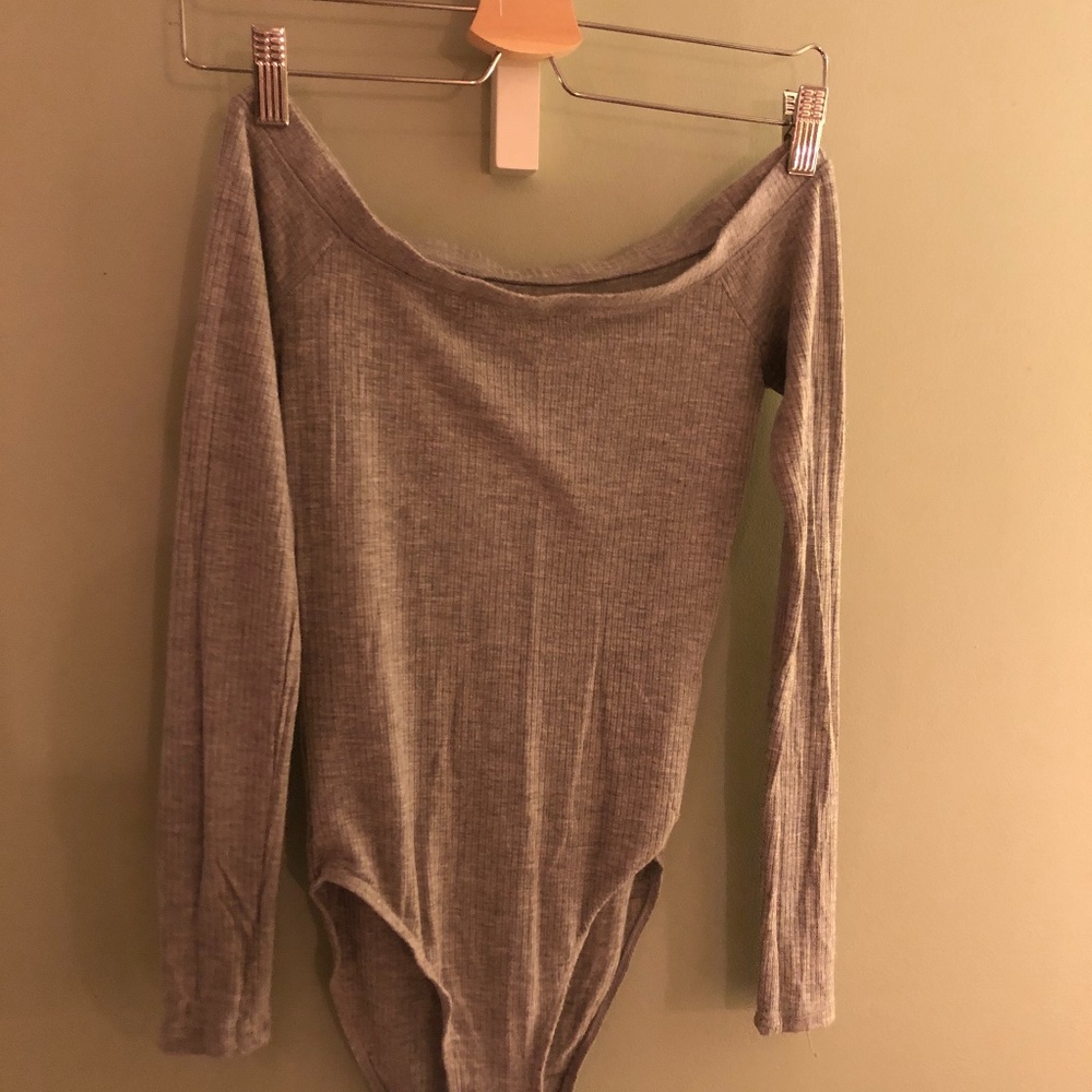 Off-Shoulder Long Sleeve Bodysuit
